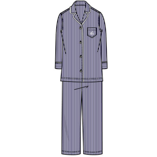 L/S Classic Notch Collar Pajama Set