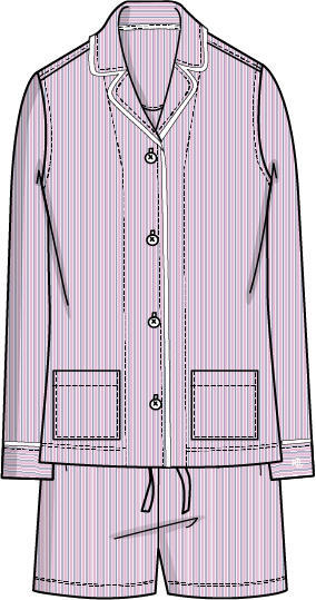 Notch Collar, Boxer PJ set