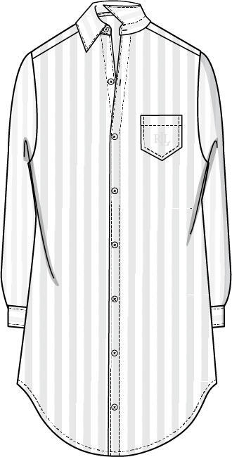 3/4 SL His Shirt Sleepshirt